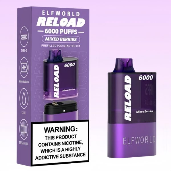 Elfworld Reload Kit 6000 Puffs | Vape Kopen Elfworld Reload Kit 6000 Puffs | Vape Kopen