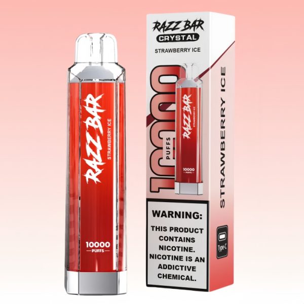 Razz Bar Crystal 10000 Puffs | Vape Kopen Razz Bar Crystal 10000 Puffs | Vape Kopen