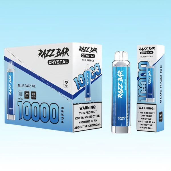 Razz Bar Crystal 10000 Puffs | Vape Kopen Razz Bar Crystal 10000 Puffs | Vape Kopen