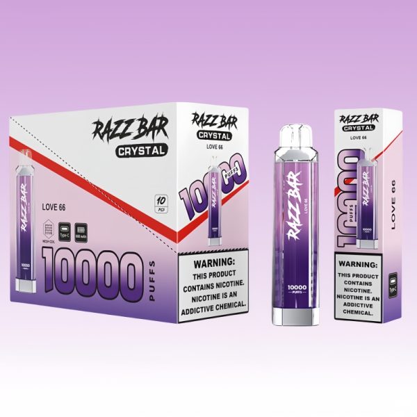 Razz Bar Crystal 10000 Puffs | Vape Kopen Razz Bar Crystal 10000 Puffs | Vape Kopen