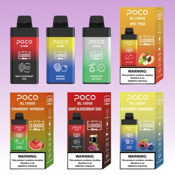 POCO BL 10000 Puffs | Vape Kopen Hot Selling Wholesale POCO BL10000 Puffs Zero Nicotine Disposable Vape
