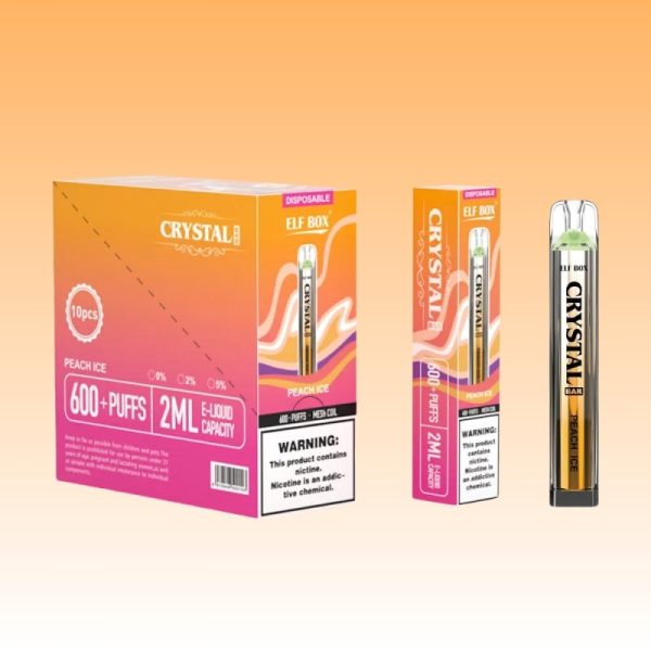 Elf Box Crystal Bar 600 Puffs | Vape Kopen Cheap Elf Box Crystal 600 Puffs Disposable Vape Pen With Low Nicotine