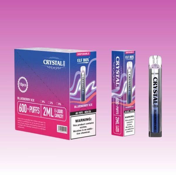 Elf Box Crystal Bar 600 Puffs | Vape Kopen Cheap Elf Box Crystal 600 Puffs Disposable Vape Pen With Low Nicotine