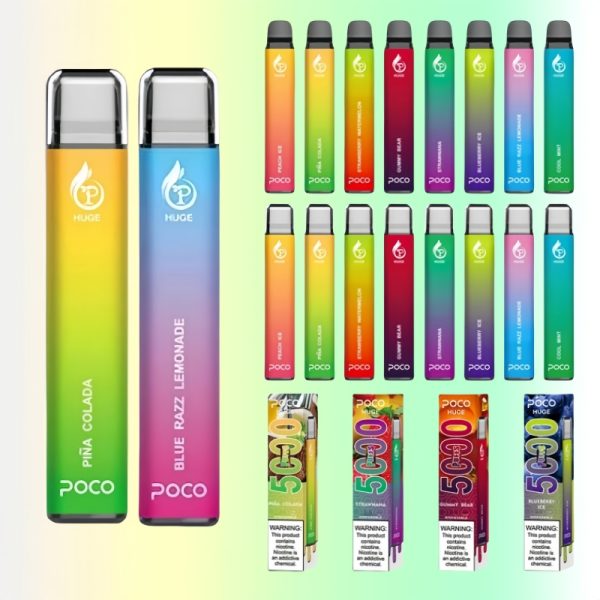 POCO Huge 5000 puffs | Vape Kopen Portable POCO Huge 5000 Puffs 5% Nicotine Disposable Vape Pen
