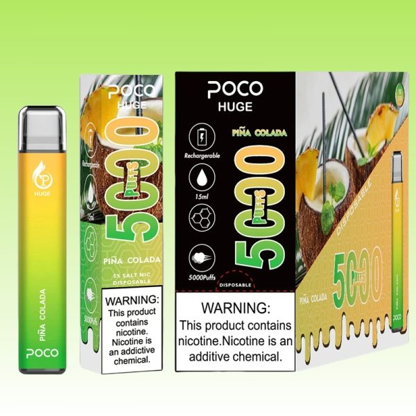 POCO Huge 5000 puffs | Vape Kopen Portable POCO Huge 5000 Puffs 5% Nicotine Disposable Vape Pen