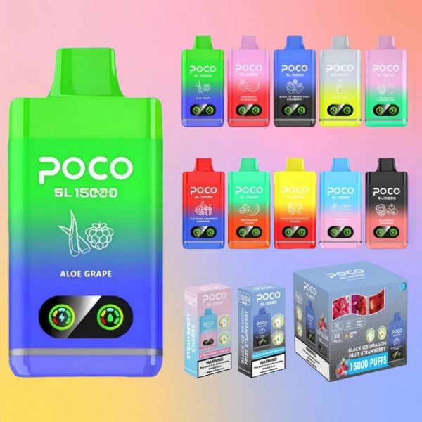 POCO SL 15000 Puffs | Vape Kopen Wholesale POCO SL 15000 Puffs 5% Nicotine Disposable Vape with Airflow Control