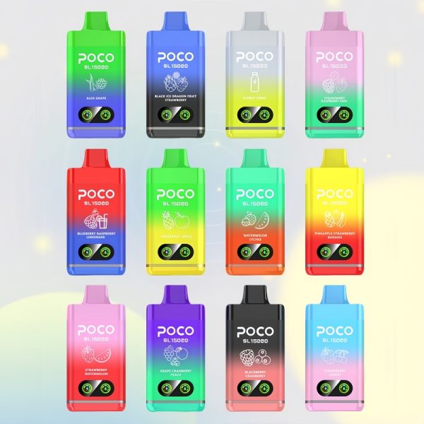 POCO SL 15000 Puffs | Vape Kopen Wholesale POCO SL 15000 Puffs 5% Nicotine Disposable Vape with Airflow Control