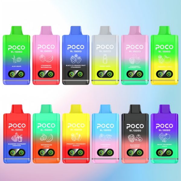POCO SL 15000 Puffs | Vape Kopen Wholesale POCO SL 15000 Puffs 5% Nicotine Disposable Vape with Airflow Control