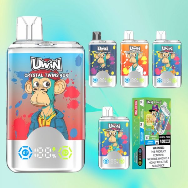 Uwin X RandM Twins Crystal 40000 Puffs | Vape Kopen Uwin X RandM Twins Crystal 40000 Puffs | Vape Kopen
