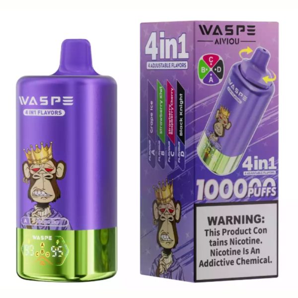 Waspe 4 in 1 100k Puffs | Vape Kopen Waspe 4 in 1 100k Puffs | Vape Kopen