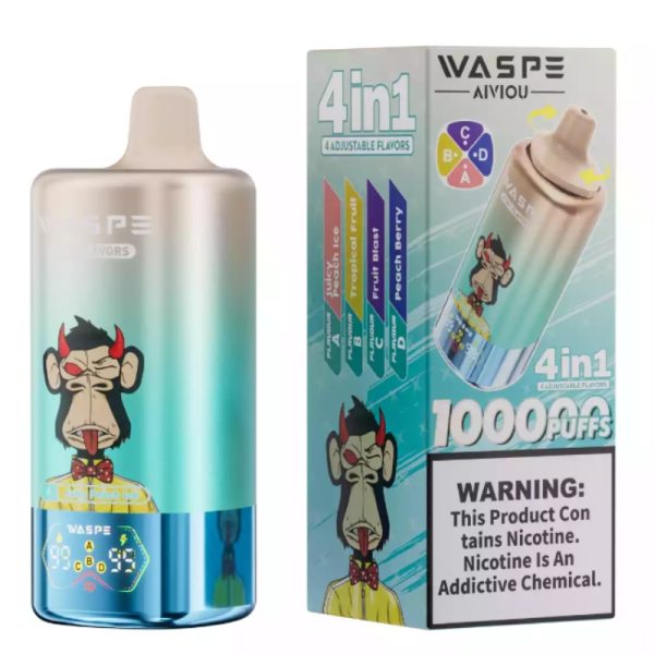 Waspe 4 in 1 100k Puffs | Vape Kopen Waspe 4 in 1 100k Puffs | Vape Kopen