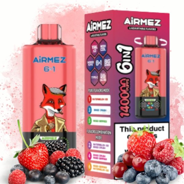 Airmez Fox 6 IN 1 140k Puffs | Vape Kopen Airmez Fox 6 IN 1 140k Puffs | Vape Kopen