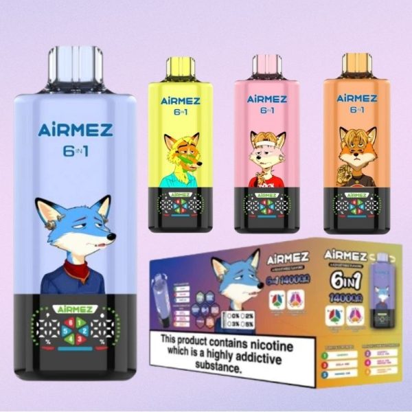 Airmez Fox 6 IN 1 140k Puffs | Vape Kopen Airmez Fox 6 IN 1 140k Puffs | Vape Kopen