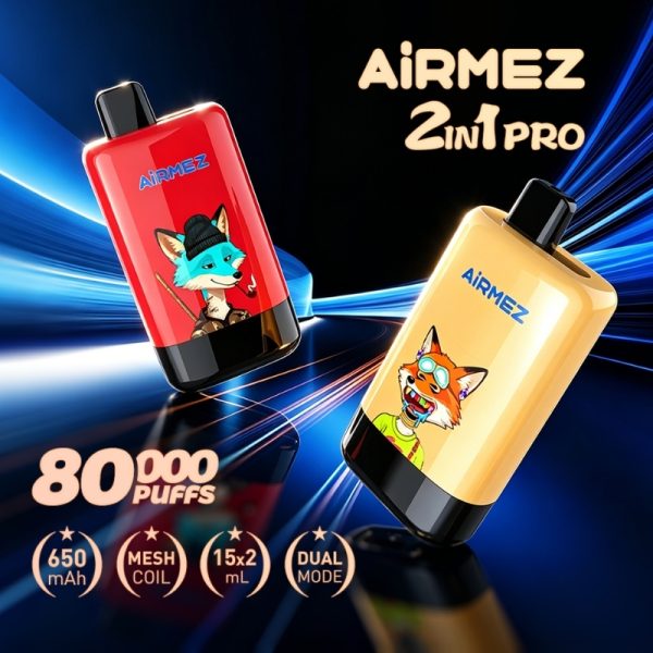 Airmez Fox 2 IN 1 80000 Puffs | Vape Kopen Airmez Fox 2 IN 1 80000 Puffs | Vape Kopen