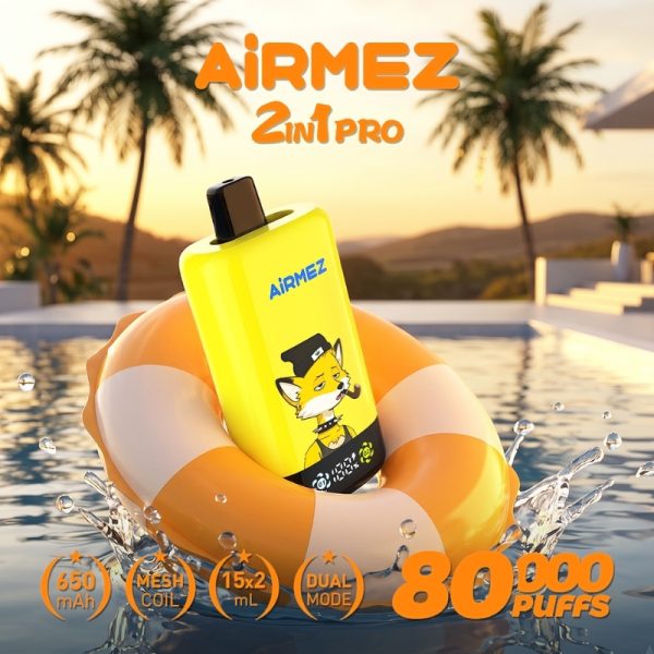 Airmez Fox 2 IN 1 80000 Puffs | Vape Kopen Airmez Fox 2 IN 1 80000 Puffs | Vape Kopen