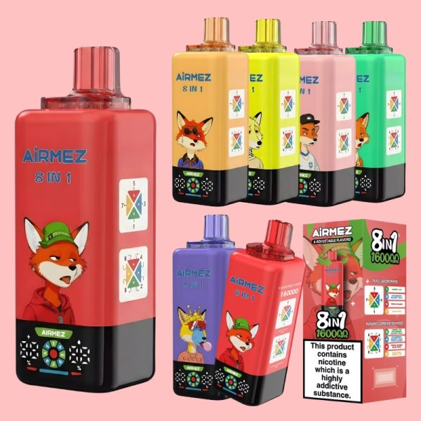 Airmez Fox 8IN1 160K | Vape Kopen Airmez Fox 8IN1 160K | Vape Kopen